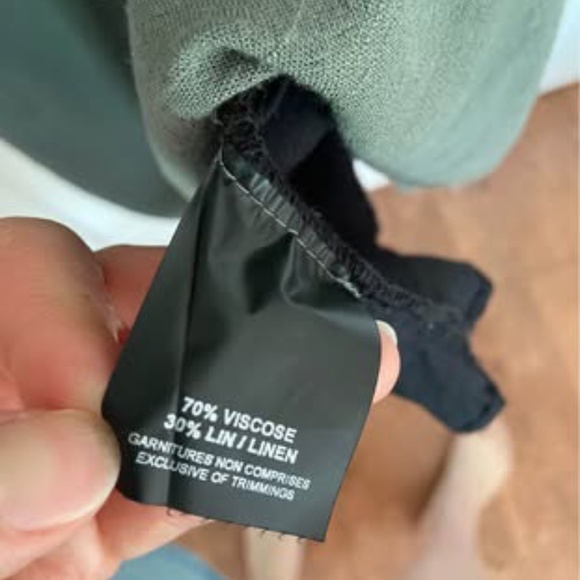 Sage linen blend dress by Cokluch – Made in Montréal - Picture 4 of 4